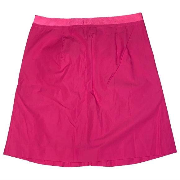 New J. Crew Pink Pleated A-Line Mini Skirt Size 2 - Picture 2 of 5